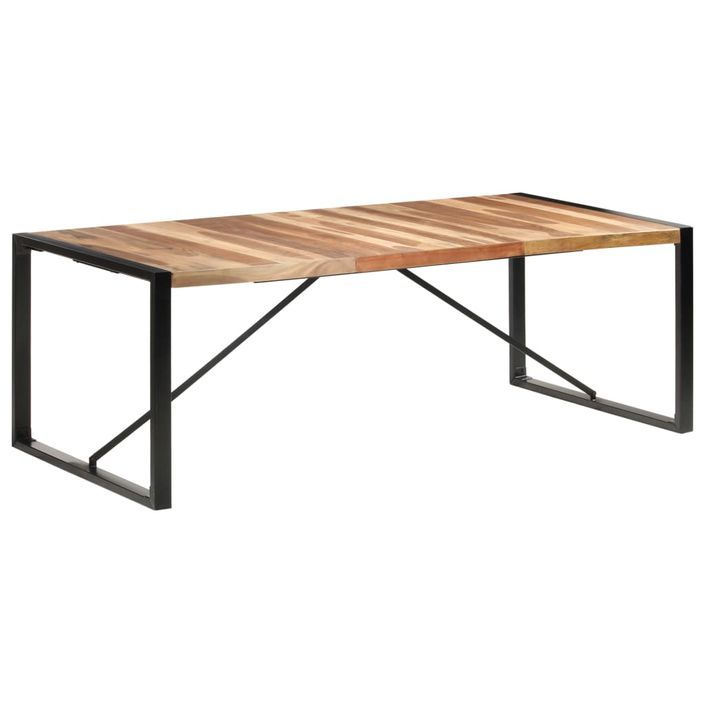 Table de salle à manger 220x100x75 cm Bois solide - Photo n°8