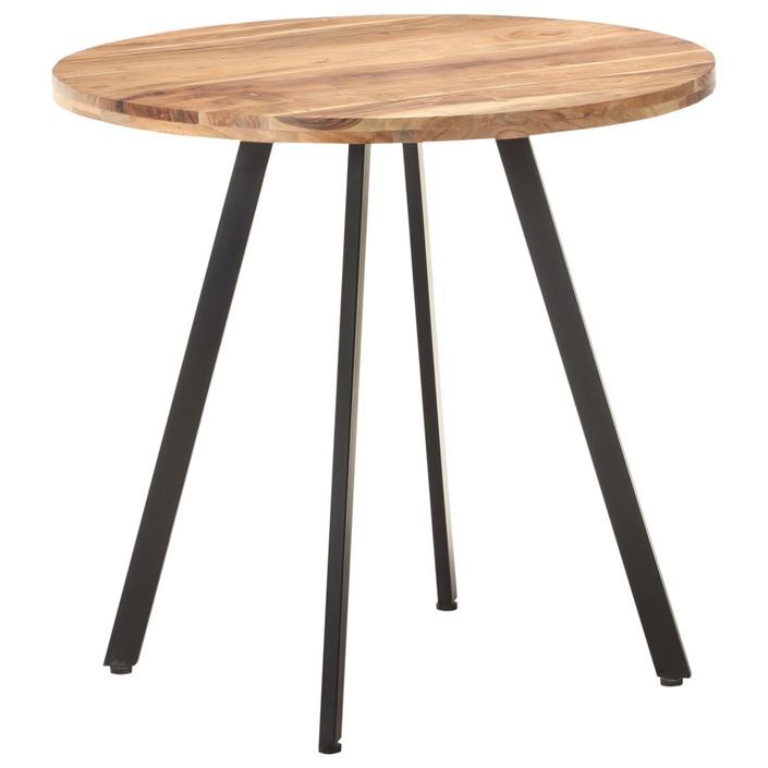 Table de salle à manger 80 cm Bois d'acacia solide - Photo n°1