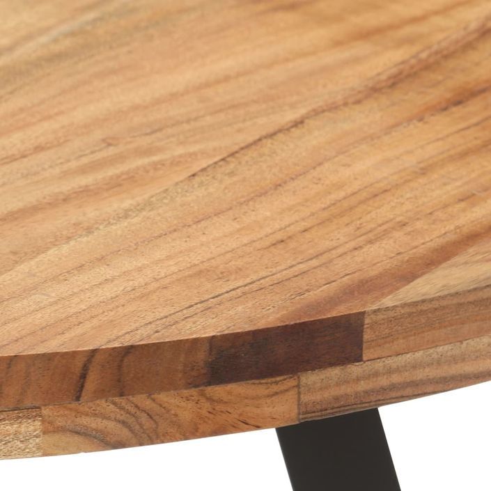 Table de salle à manger 80 cm Bois d'acacia solide - Photo n°3