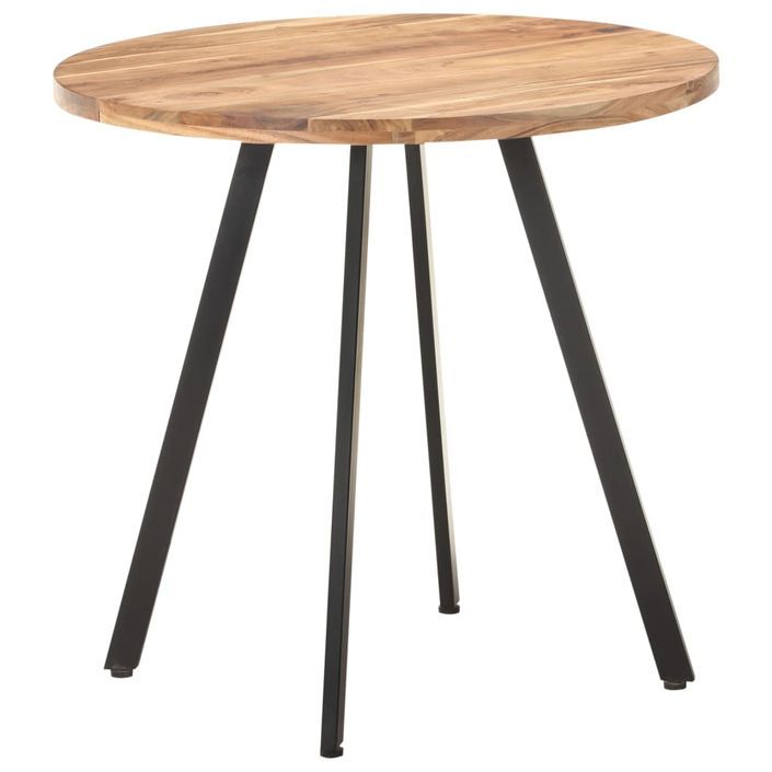 Table de salle à manger 80 cm Bois d'acacia solide - Photo n°4