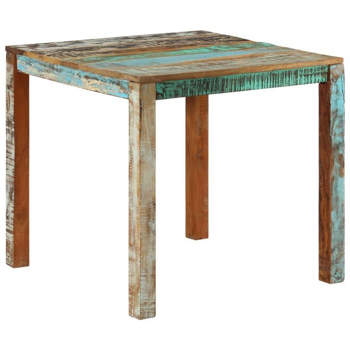 Table de salle à manger 82x80x76 cm Bois de récupération solide - Photo n°10