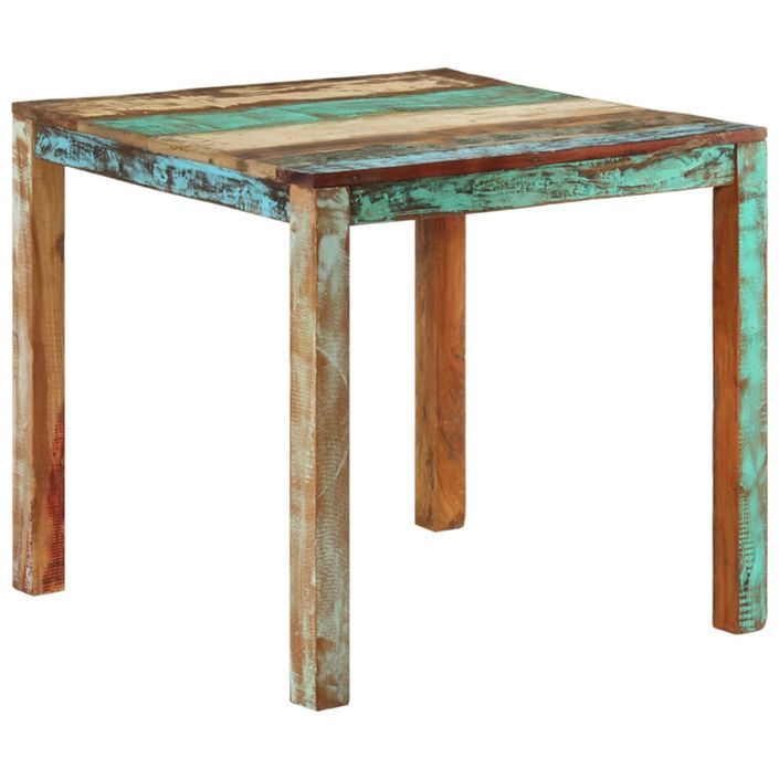 Table de salle à manger 82x80x76 cm Bois de récupération solide - Photo n°11