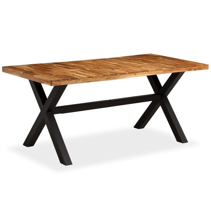 Table de salle à manger Bois d'acacia et manguier 180x90x76 cm - Photo n°1