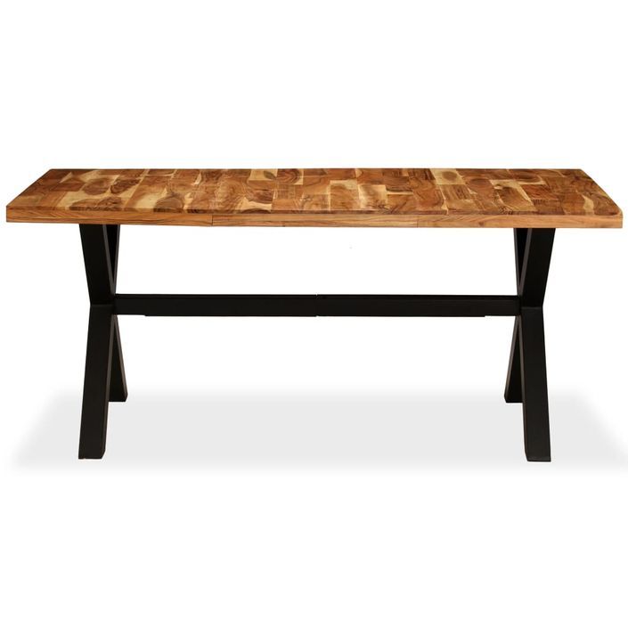 Table de salle à manger Bois d'acacia et manguier 180x90x76 cm - Photo n°4