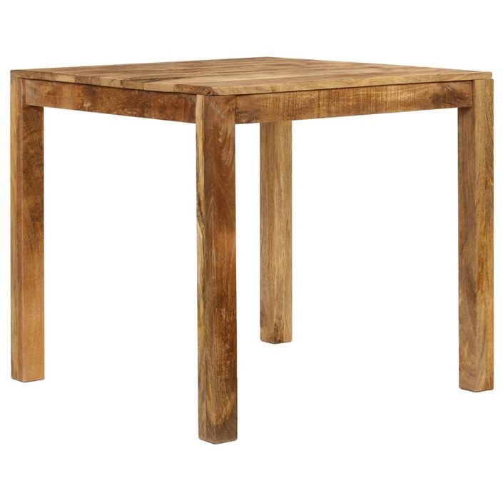 Table de salle à manger Bois de manguier massif 82x80x76 cm - Photo n°3