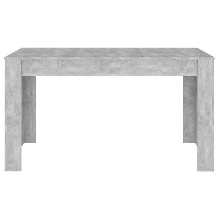 Table de salle à manger Gris béton 140x74,5x76 cm - Photo n°3