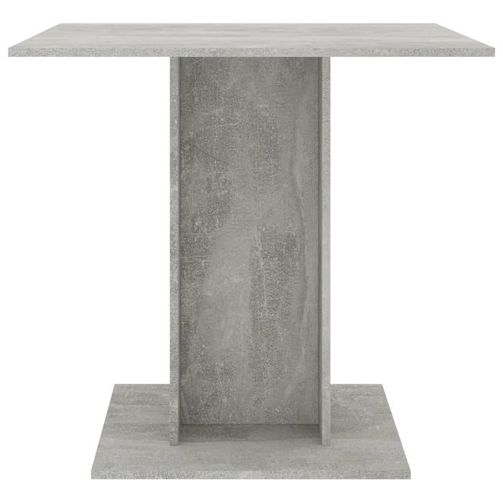 Table de salle à manger Gris béton 80 x 80 x 75 cm - Photo n°4