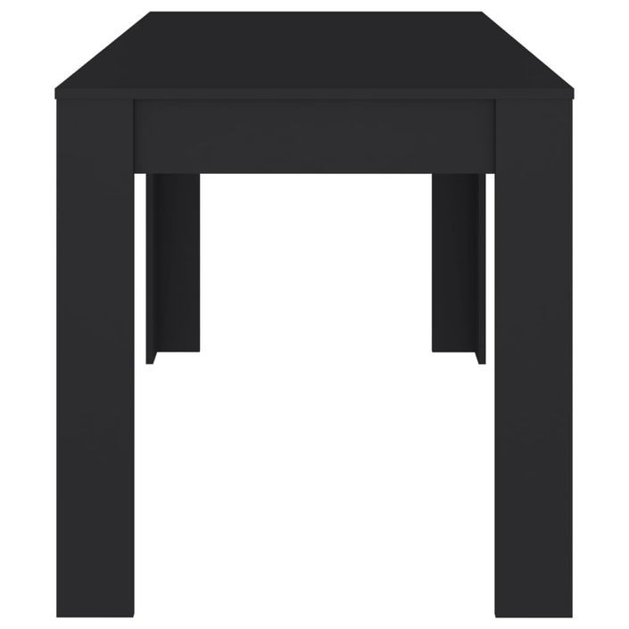 Table de salle à manger Noir 140x74,5x76 cm - Photo n°4