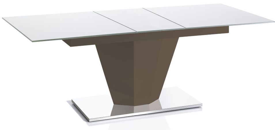 Table design à rallonge Marron Robia 160-200 cm - Photo n°1