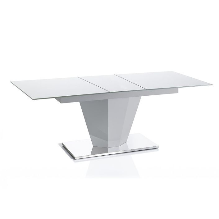 Table design à rallonge Marron Robia 160-200 cm - Photo n°5
