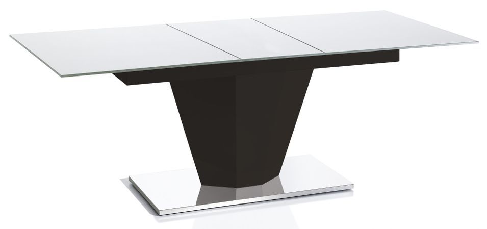 Table design à rallonge Noir Robia 160-200 cm - Photo n°1