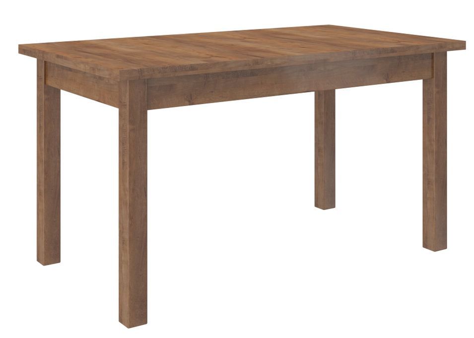 Table extensible 140/180 cm en bois marron Komba - Photo n°1