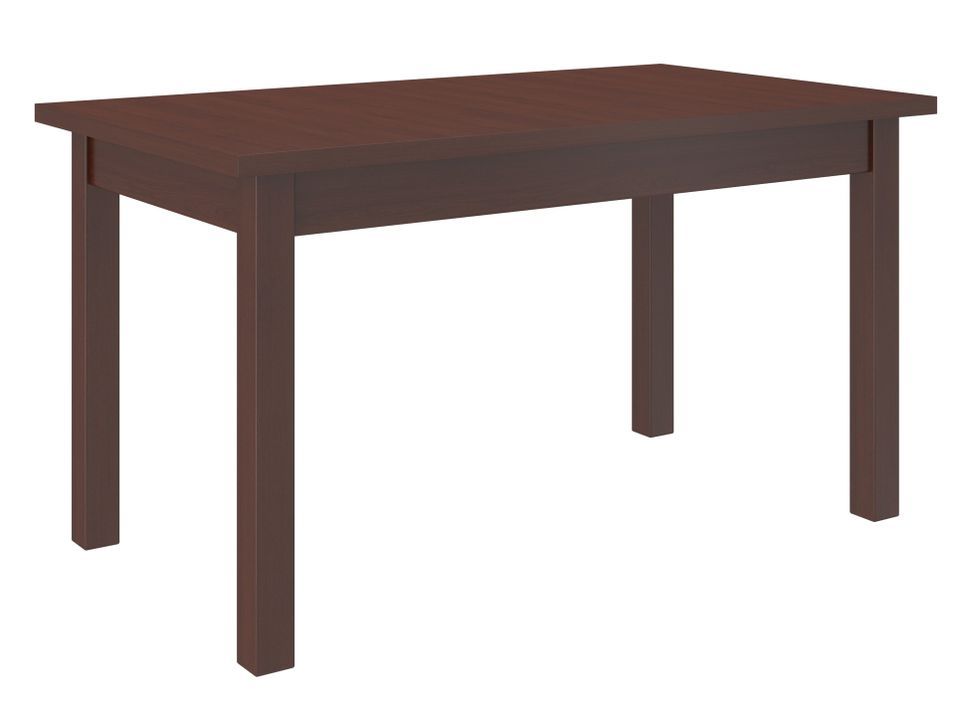 Table extensible 140/180 cm en bois Noyer foncé Komba - Photo n°1