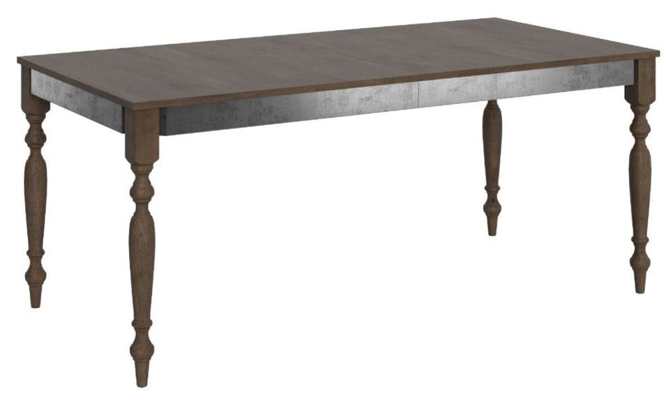 Table extensible 6 à 12 places L 160 à 264 cm bois noyer Romencia - Photo n°1