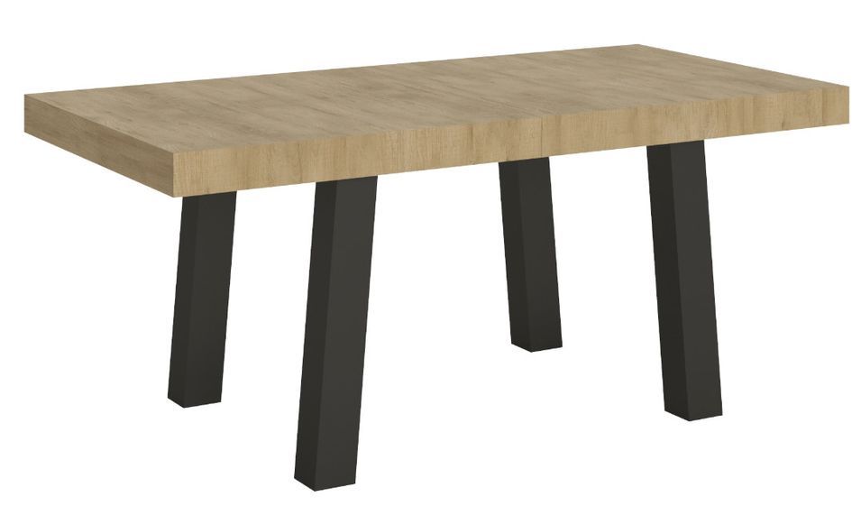 Table extensible avec pieds acier anthracite Bridy - Photo n°5