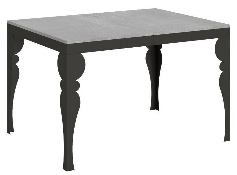 Table extensible avec pieds acier anthracite style orientale Torza evolution - Photo n°1