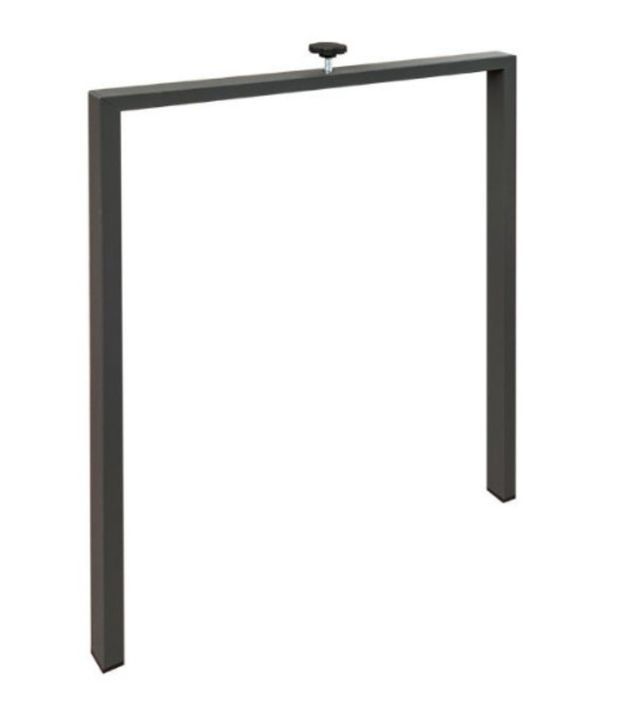 Table extensible bois avec 4 pieds bois et acier anthracite Liva - Photo n°5