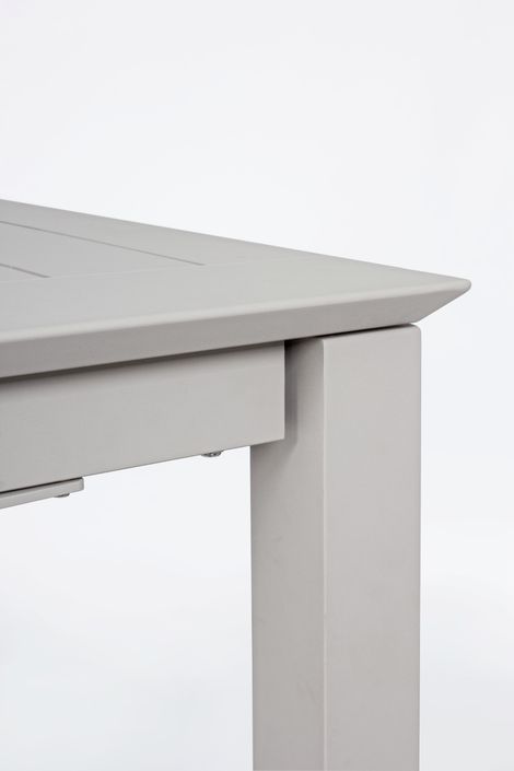 Table extensible de jardin aluminium gris Koni L 160/240 cm - Photo n°5