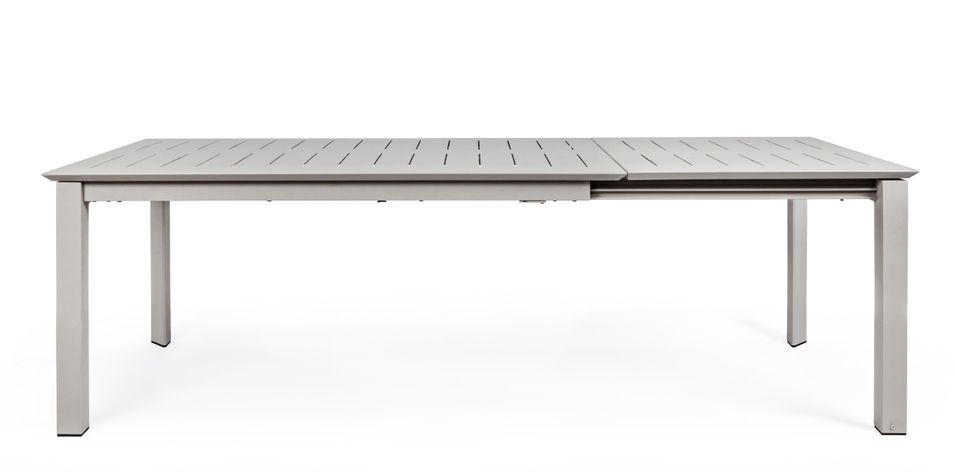 Table extensible de jardin aluminium gris Koni L 160/240 cm - Photo n°6