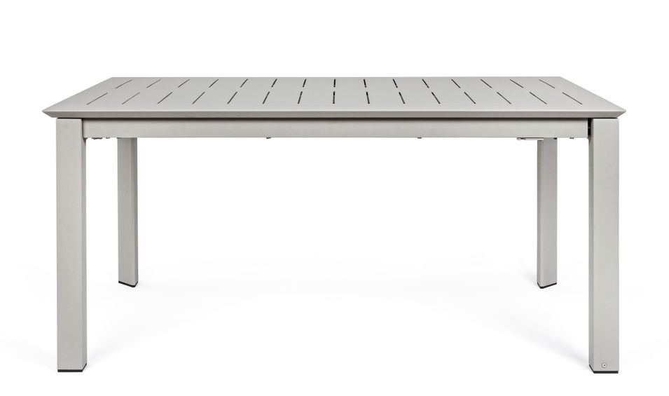 Table extensible de jardin aluminium gris Koni L 160/240 cm - Photo n°7