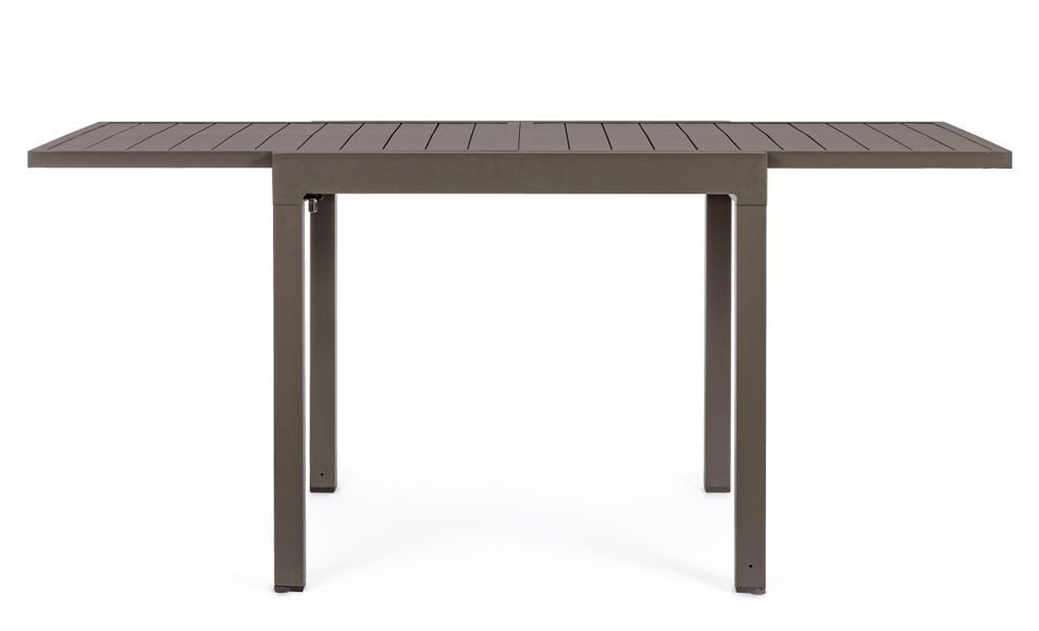 Table extensible de jardin aluminium marron Paga L 83/166 cm - Photo n°6