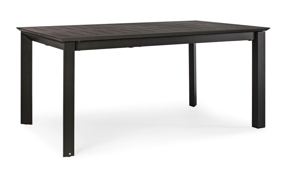 Table extensible de jardin rectangulaire en aluminium anthracite Koni 160/240 cm - Photo n°3