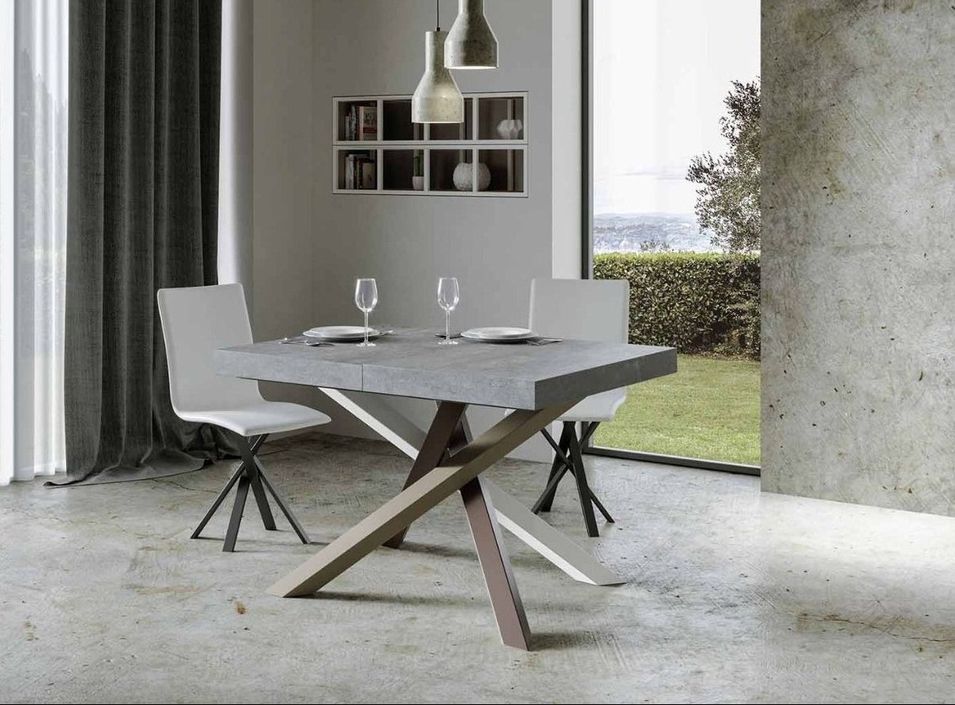 Table extensible design avec pieds entrelacés 4 couleurs Artemis - Photo n°2