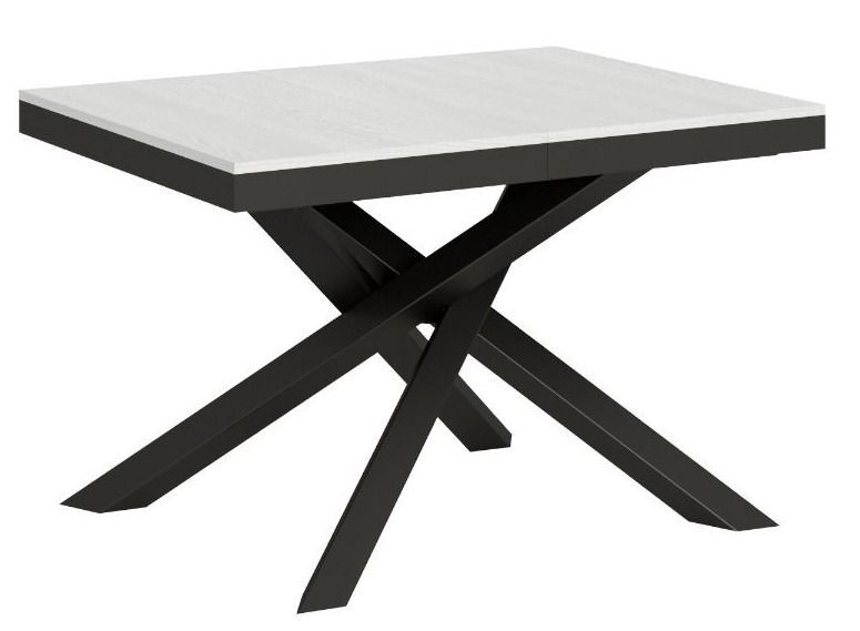 Table extensible design avec pieds entrelacés anthracite Artemis evolution - Photo n°1