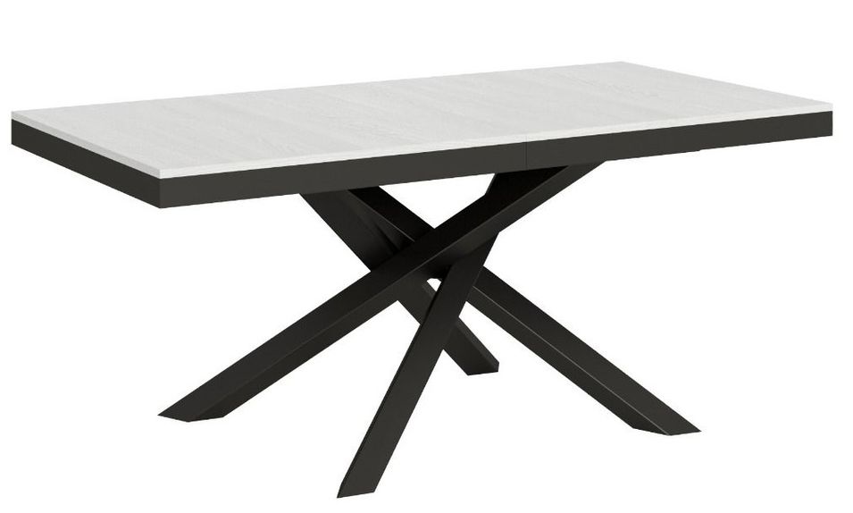 Table extensible design avec pieds entrelacés anthracite Artemis evolution - Photo n°1