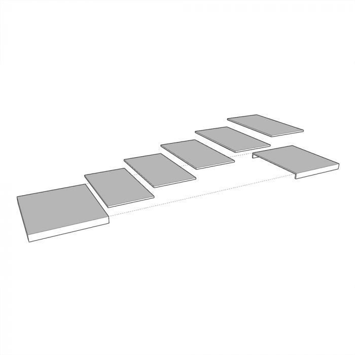 Table extensible gris béton 8 à 20 personnes et pieds arrondis entrelacés anthracite L 180 à 440 cm Zeus - Photo n°9