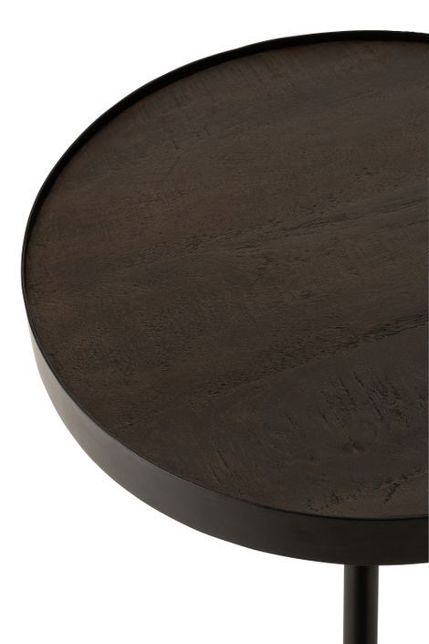 Table gigogne bois de manguier marron Gaétan D 46 cm - Photo n°4