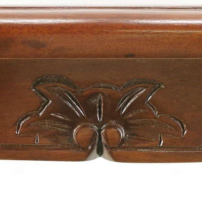Table gigogne en bois d'acajou marron Castle - Lot de 3 - Photo n°2