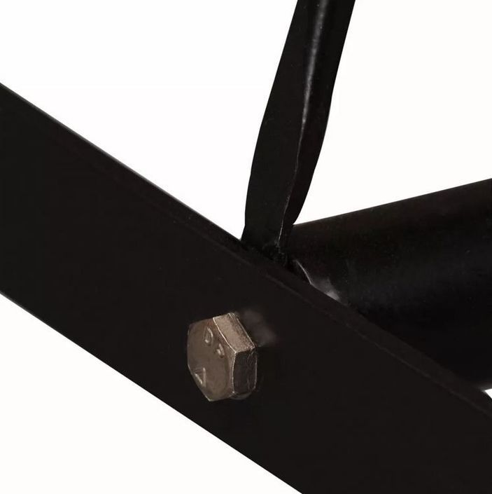 Table haute de bar bois de récupération et pieds métal noir Fender 120 cm - Photo n°5