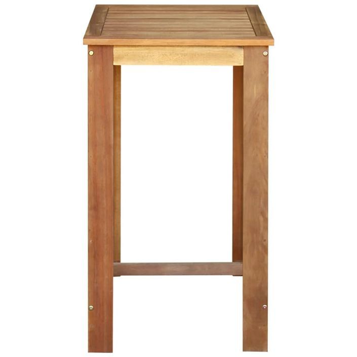 Table haute de bar carrée bois d'acacia massif finition à l'huile Skan 60 - Photo n°3