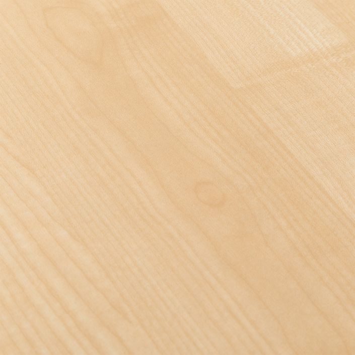 Table haute de bar ronde bois clair et pieds carré acier noir Mooby 70 cm - Photo n°5