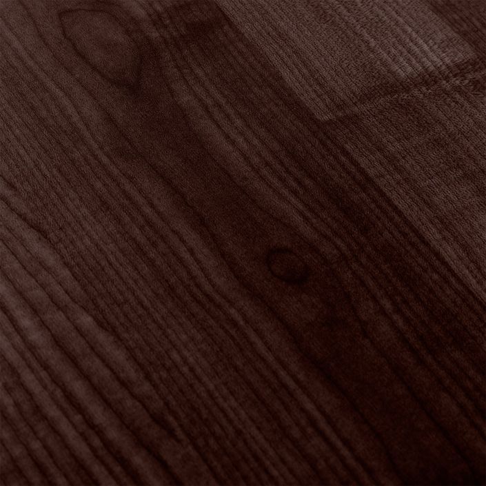 Table haute de bar ronde bois foncé et pieds en forme de croix acier noir Kooky 70 cm - Photo n°5