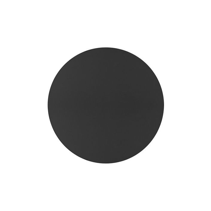 Table haute de bar ronde noir et pieds carré acier noir Mooby 70 cm - Photo n°3