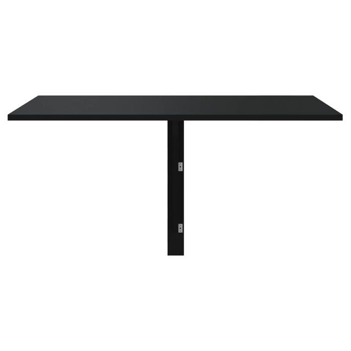 Table murale pliable Noir 100x60x56 cm Bois d'ingénierie - Photo n°3