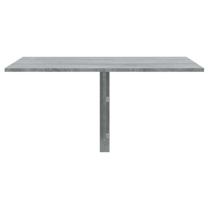 Table murale pliable Sonoma gris 100x60x56 cm Bois d'ingénierie - Photo n°3