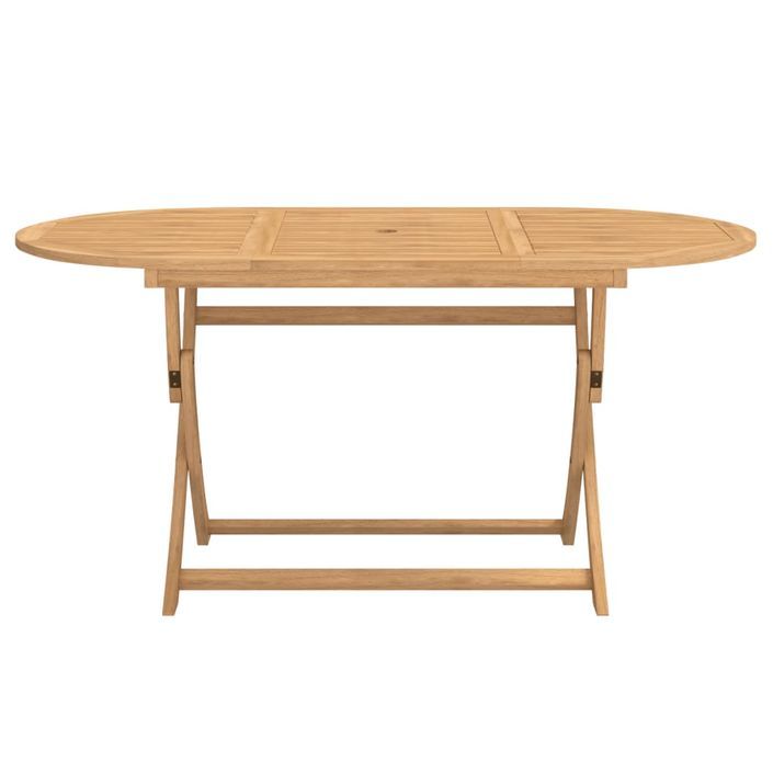 Table pliable de jardin 160x85x75 cm bois d'acacia solide - Photo n°4