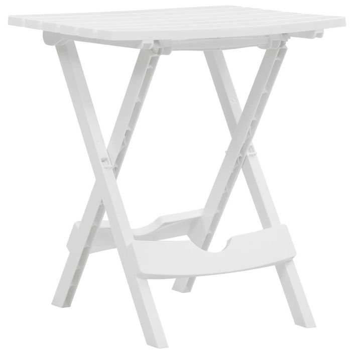 Table pliable de jardin 45,5x38,5x50 cm Blanc - Photo n°1