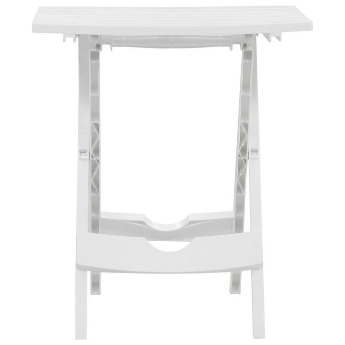 Table pliable de jardin 45,5x38,5x50 cm Blanc - Photo n°3