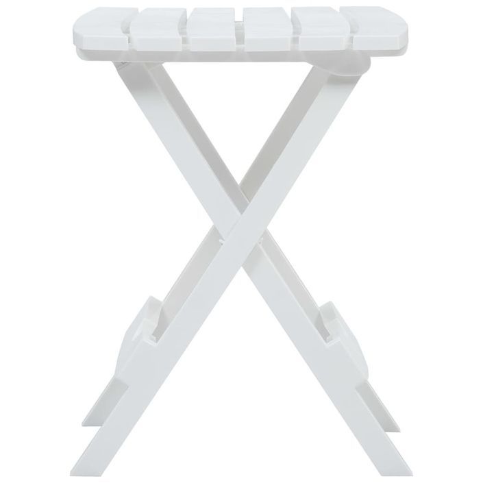 Table pliable de jardin 45,5x38,5x50 cm Blanc - Photo n°4