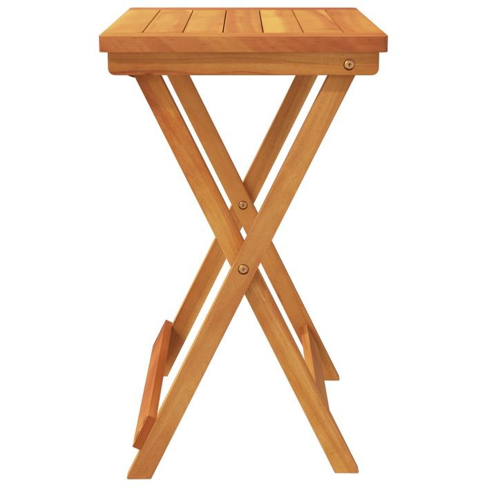 Table pliable de jardin 50x36x60 cm bois d'acacia solide - Photo n°5