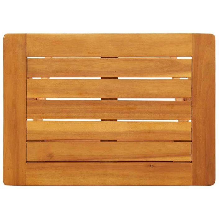 Table pliable de jardin 50x36x60 cm bois d'acacia solide - Photo n°8