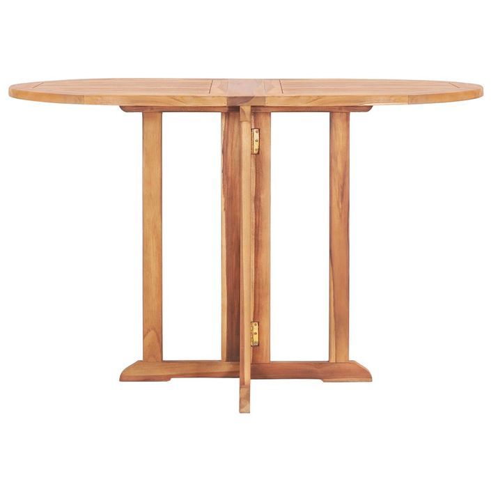 Table pliable de jardin papillon 120x70x75 cm Bois teck solide - Photo n°2