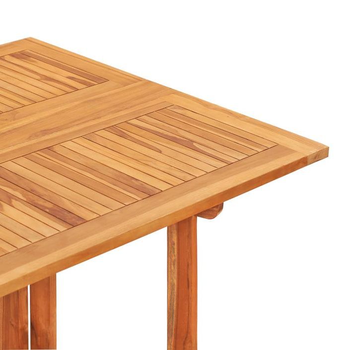 Table pliable de jardin papillon 150x90x75 cm Bois teck solide - Photo n°6