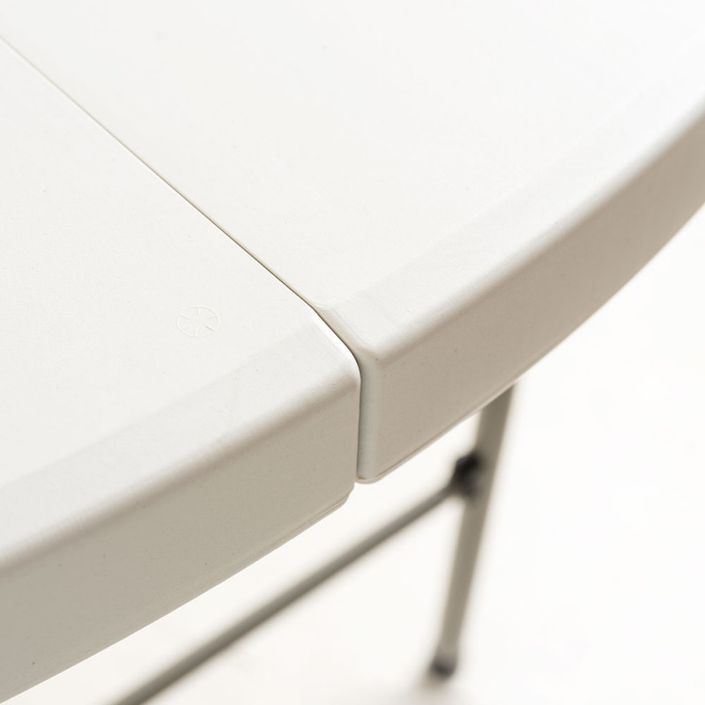 Table pliante ronde blanche Utika 120 cm - Photo n°4