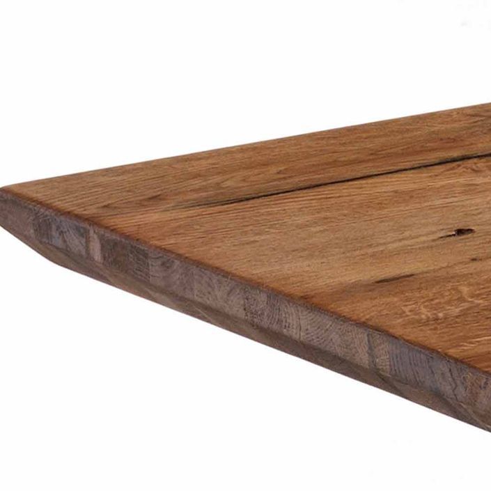 Table rectangle en bois et pieds verre trempé Finne L 180 cm - Photo n°4