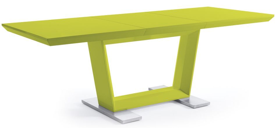 Table rectangulaire à rallonge design Pistache Modena - Photo n°1